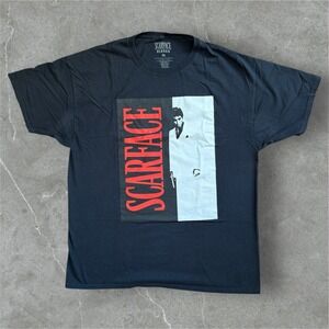 Scarface Reason Black XL T-Shirt Tony Montana Graphic Print Movie Tee‎